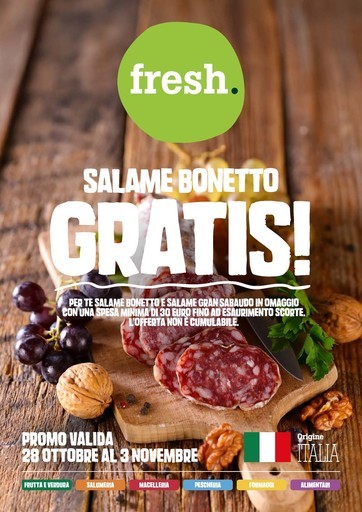 Banco Fresco - Salame gran sabaudo gratis!
