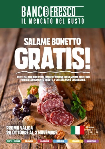 Banco Fresco - Salame gran sabaudo gratis!