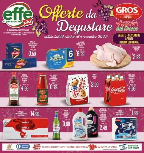 Supermercati Effepiù - Offerte da degustare