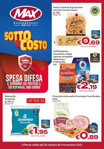Volantino Max Supermercati