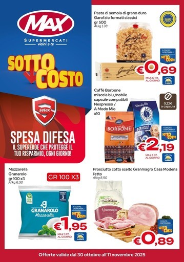 Volantino Max Supermercati