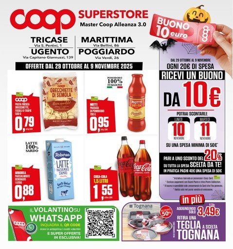 Coop - OFFERTE DAL 29 OTTOBRE AL 9 NOVEMBRE 2025