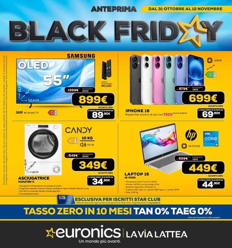 Euronics - Anteprima Black Friday!