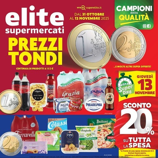 Elite Supermercati - PREZZI TONDI 1€ e 2€