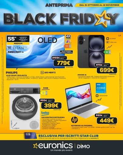 Euronics - Anteprima Black Friday