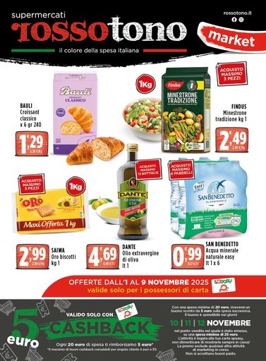 Volantino Supermercati Rossotono Market