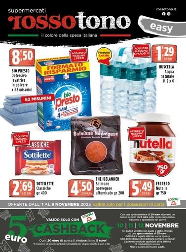 Volantino Supermercati Rossotono Easy