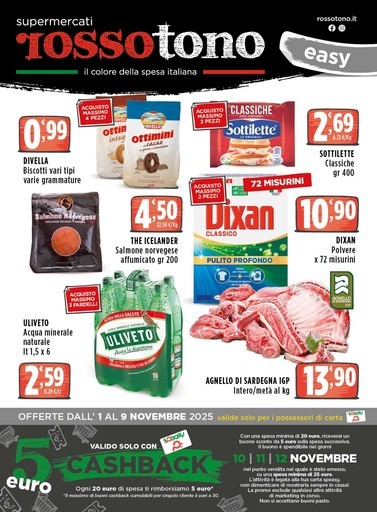 Volantino Supermercati Rossotono Easy