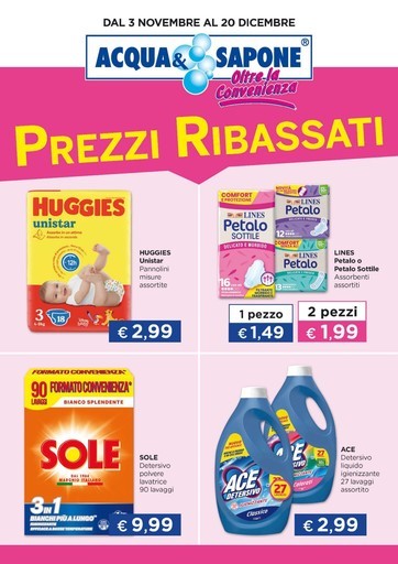 Volantino Acqua e Sapone