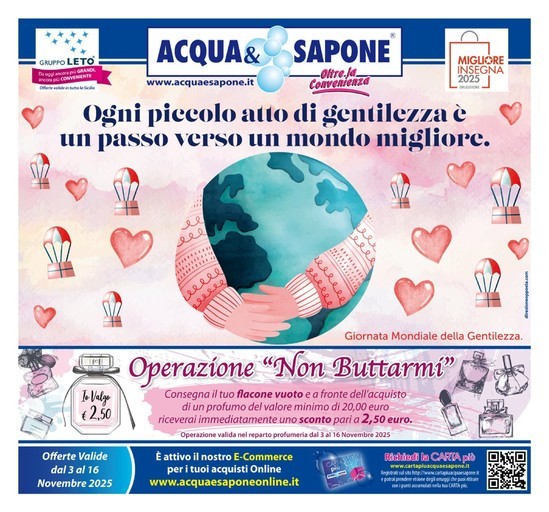 Volantino Acqua e Sapone