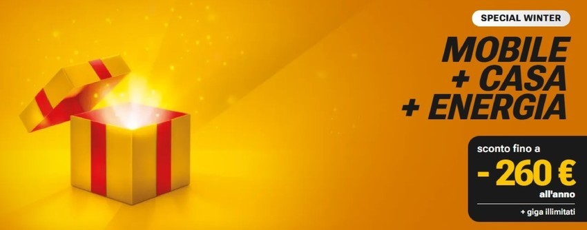 Fastweb - Special Winter, Mobile + Casa + Energia
