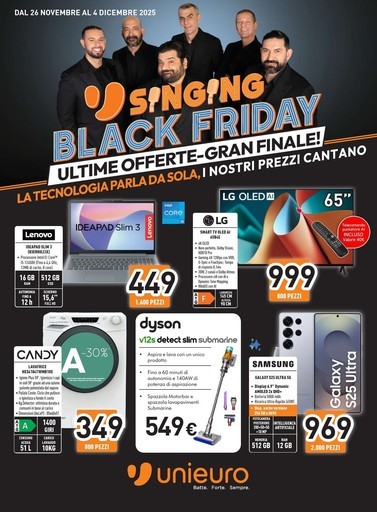 Unieuro - Gran Finale Singing Black Friday!