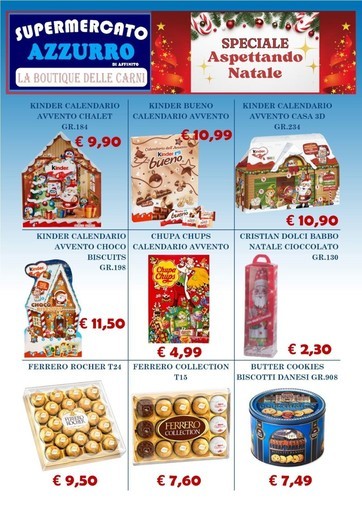 Volantino Supermercato Azzurro