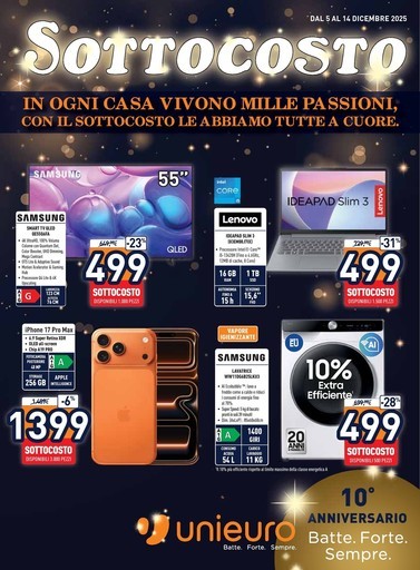 Unieuro - SOTTOCOSTO da Unieuro!