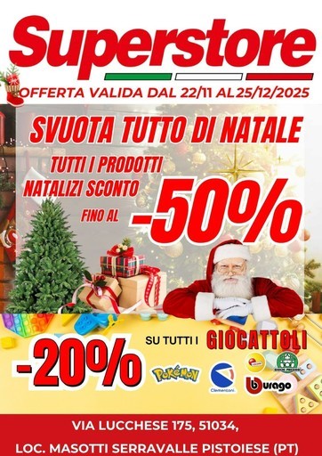 Volantino Superstore Pistoia
