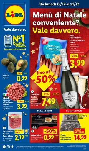 Lidl - Menù di Natale conveniente vale davvero.