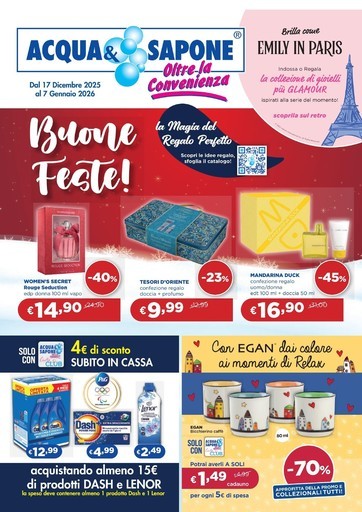 Acqua e Sapone - Dal 17 dicembre 2025 al 7 gennaio 2026