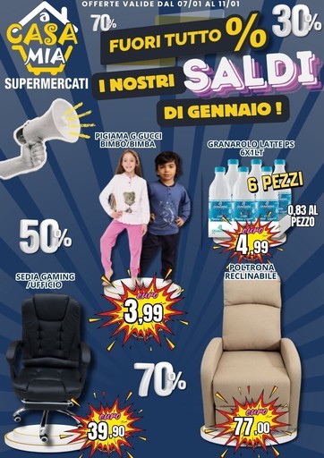 A Casa Mia - Fuori tutto % i nostri saldi di gennaio!