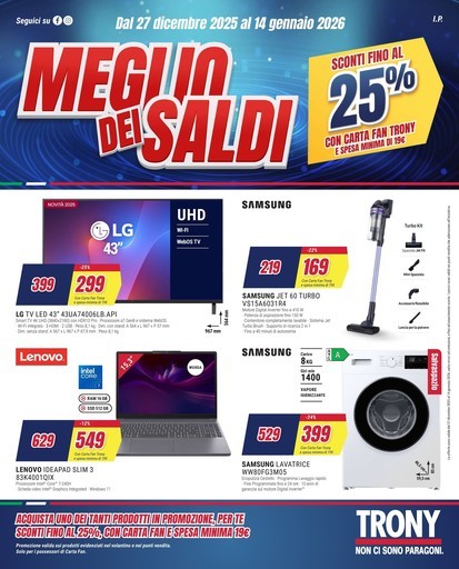 Volantino Trony