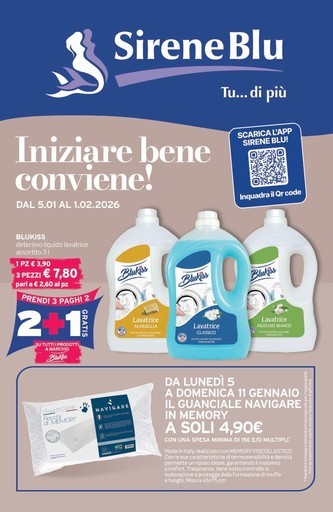 Volantino Sirene Blu