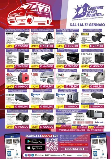 Camping Sport Magenta - Volantino Camping Sport Magenta