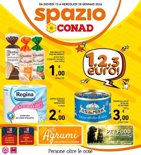 Spazio Conad - 1, 2, 3 Euro