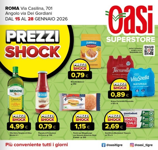 Oasi - Prezzi shock