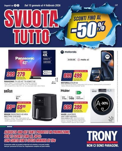 Volantino Trony
