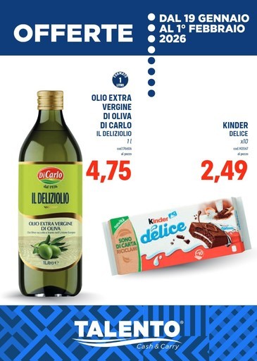 Volantino Talento Cash