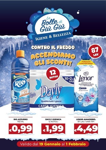 Le Bolle di Giù Giù - Valido dal 19 gennaio al 1 febbraio