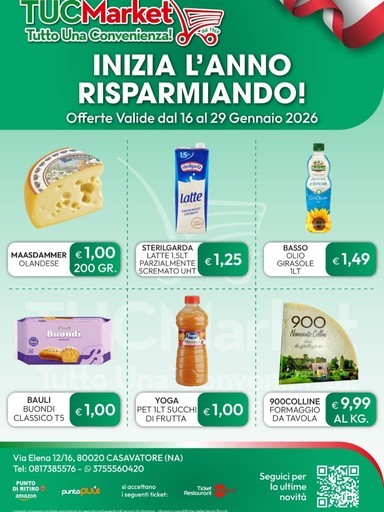 Tuc Market - Inizia l'anno risparmiando!