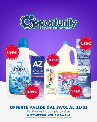 Volantino Opportunity Shop