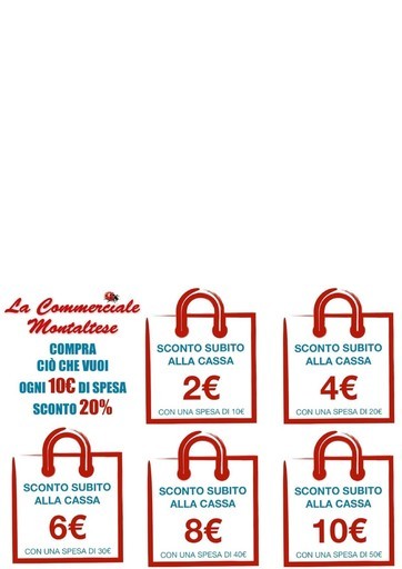 La Commerciale Montaltese - Ogni 10 euro di spesa sconto 20%