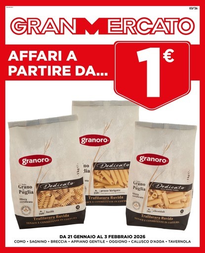 Gran Mercato - Affari a partire da...