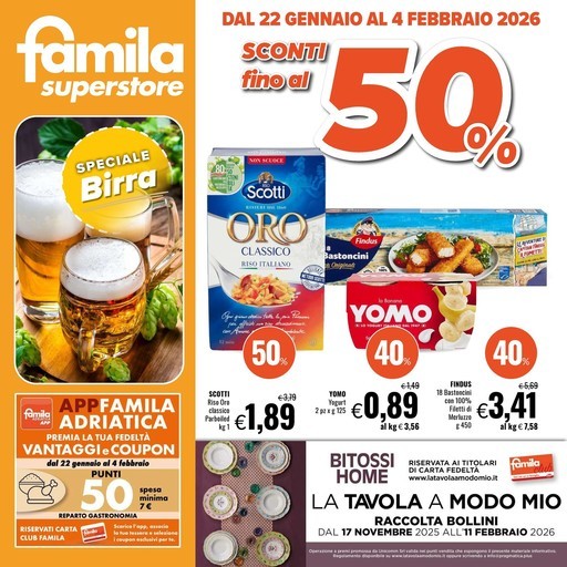 Famila Superstore - SCONTI FINO AL 50%