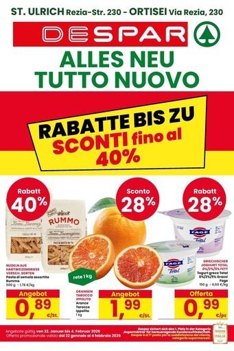 Despar - Sconti fino al 40%