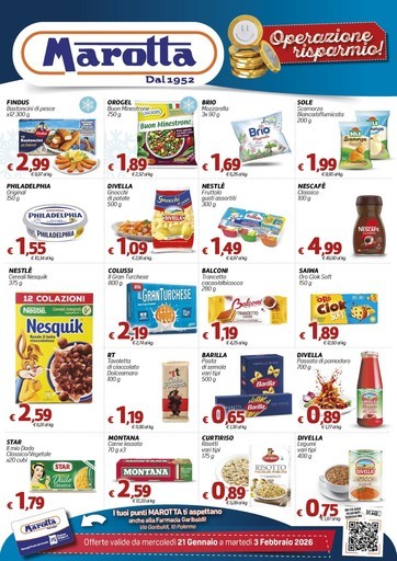 Supermercati Marotta - Operazione risparmio!