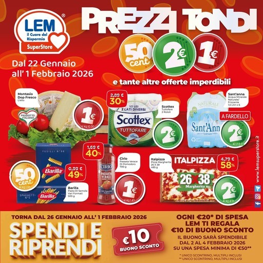 Lem SuperStore - Prezzi Tondi