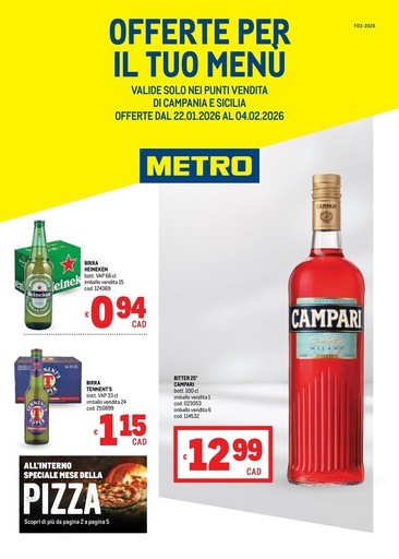 Metro - Offerte per il tuo menù - AREA 6