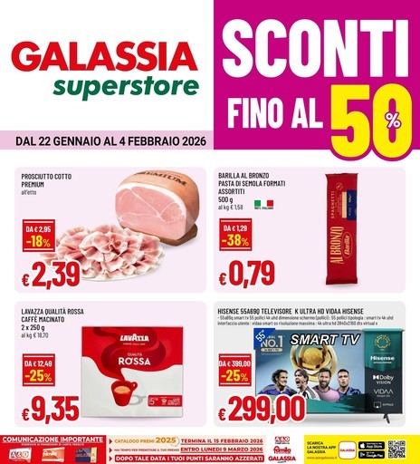 Galassia - Sconti fino al 50%