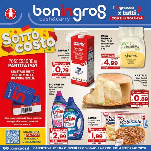 Boningros Cash and Carry - SOTTOCOSTO