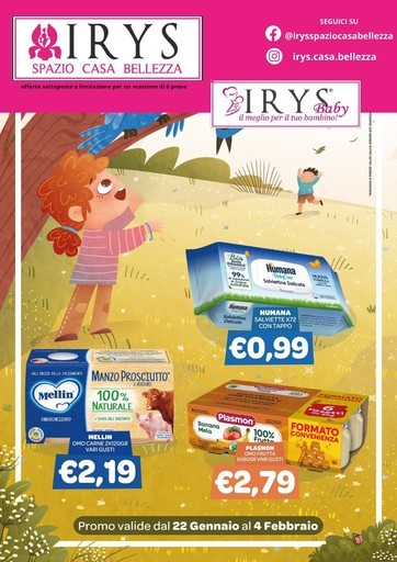 Irys - Promo valide dal 22 gennaio al 4 febbraio