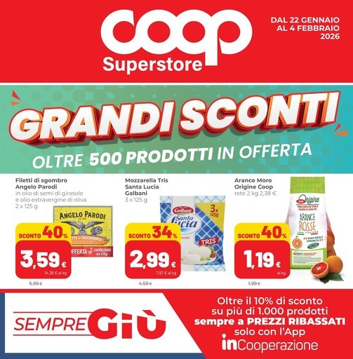 Coop Alleanza Superstore - Grandi sconti