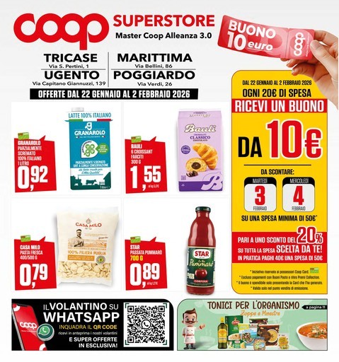 Coop Alleanza Superstore - OFFERTE DAL 22 GENNAIO AL 2 FEBBRAIO 2026