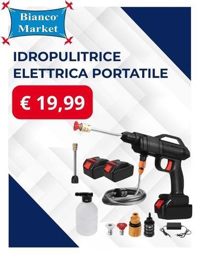 Bianco Market - Idropulitrice elettrica portatile
