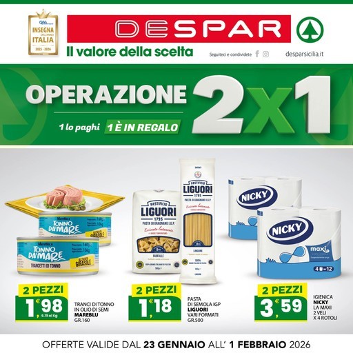 Despar - Operazione 2x1