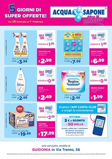 Acqua e Sapone - 5 giorni di super offerte!