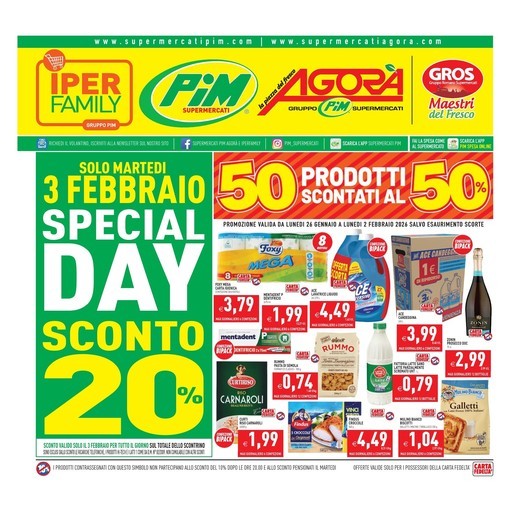 Iperfamily - 50 prodotti scontati al 50%