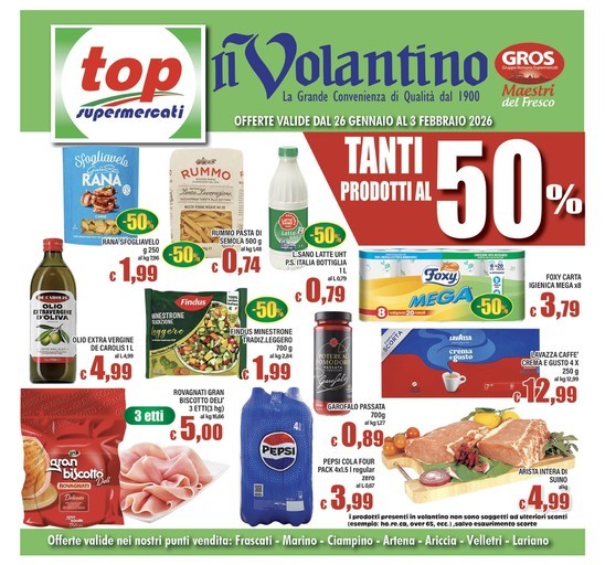 Top Supermercati - Il volantino