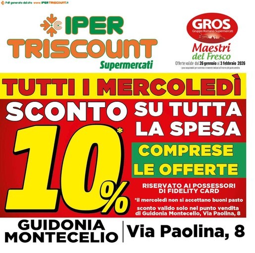 Ipertriscount - Offerte valide dal 26 gennaio al 3 febbraio 2026